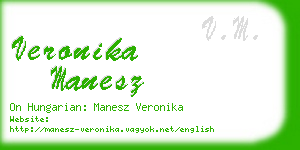 veronika manesz business card